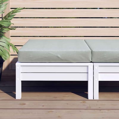vidaXL - Palletkussen - 60x60x9,5 - cm - stof - gemêleerd - lichtgrijs