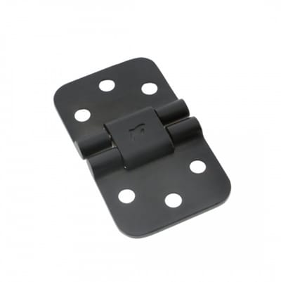 Luikscharnier - 70x42mm - Dubbele Knoop Boven - RVS 316 - PVD Mat Zwart