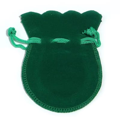 5x zakje velours Groen 9x12cm - inpakken - luxe verpakking - sierraden verpakken - cadeauzakje - Sieradenzakjes - fluweel