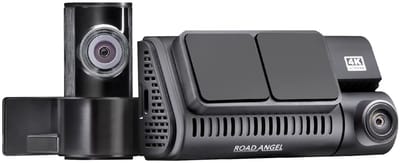 Road Angel Halo Play Dashcam voor Auto - Voor en Achter Camera met WiFi - 4K - Nachtzicht - Loop Recording - Beeldstabilisatie - LCD Scherm - GPS - Groothoeklens