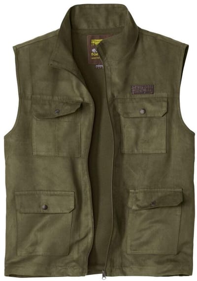 ATLAS FOR MEN - Suèdine reporter bodywarmer Aventurier - Heren - Verkrijgbaar in grote maten - L