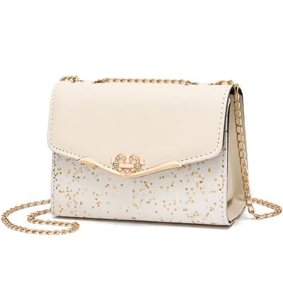 Nieuwe Herfst en Winter Kleine Vierkante Tas met Frisse Kleine Geur Modeketting Enkele Schouder Crossbody Tas . white