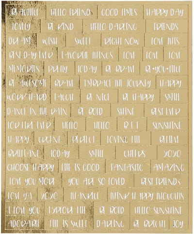 Stickers, vel 10x11,5 cm, goud, 4 stuk/ 1 doos