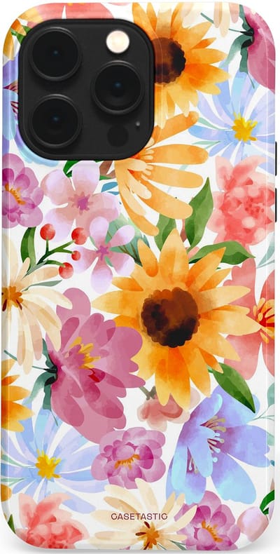Casetastic Hoesje Geschikt voor Apple iPhone 14 Pro Max Magsafe - Stijlvolle Beschermende Duo-layer Case - Aquarel fantasie