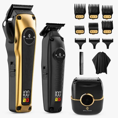 Wellshave Barber Bro 2.0 - Barber Set - Kappers set - Tondeuse Mannen - Foil Shaver - Hair Clipper - Kappers Tondeuse - Trimmer voor haar & baard - Head Shaver - Tondeuse set
