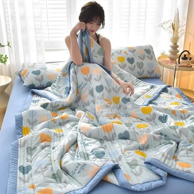 Ademend, comfortabel en koel aanvoelend zomers zijden dekbed, zomers koel dekbed, dekbed voor airconditioning 150x200cm