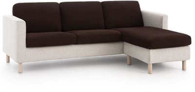 Belmarti® Zitkussenhoes Bali - 180cm tot 230cm breed Bruin - Premium universele Belmarti® kussenhoezen voor zitbanken, caravans, boten en campers