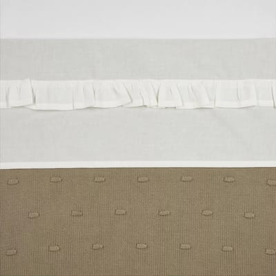 Meyco Baby Ruffle wieglaken - offwhite - 75x100cm - 0.3 TOG