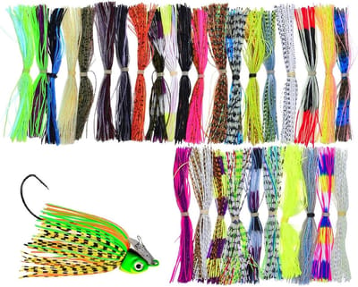 Spinnerbait Rokken - Kunstaas Onderdelen - Vissen Verbeteren - Levendige Beweging - 30 Bundels - Meerdere Kleuren