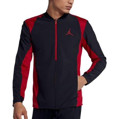Jordan Modemerk Logo Baseballkraag Rits Lange Mouw Jas Heren jassen 887441-011 M black