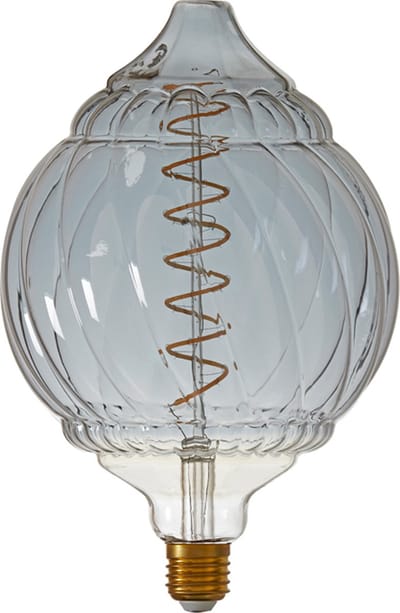 Light & Living Deco LED globe Ø16x25 cm BAROQUE 4W smoke E27 dimbaar