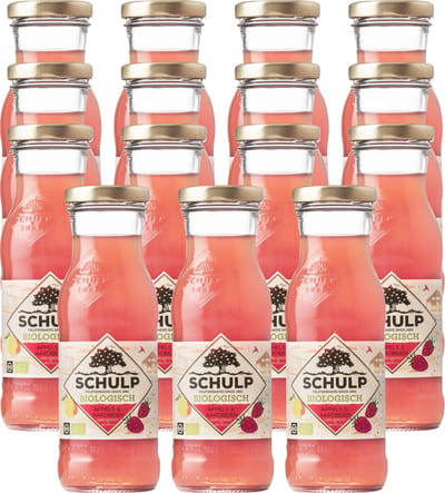 Schulp Appel And Aardbeiensap Biologisch Voordeelverpakking