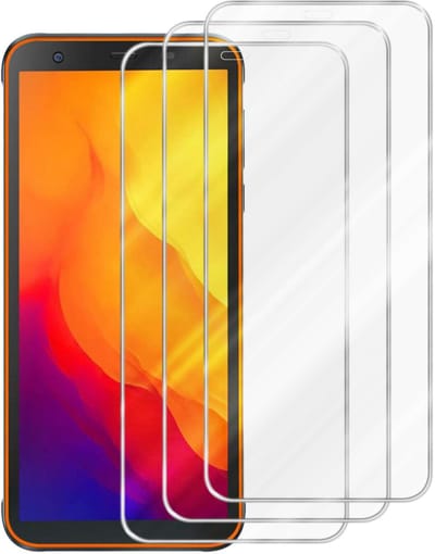 Cadorabo 3x Screenprotector geschikt voor Blackview BV6300 PRO - Beschermende Pantser Film in KRISTALHELDER - Getemperd (Tempered) Display beschermend glas in 9H hardheid met 3D Touch