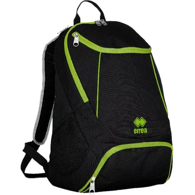 Errea Thor Rugzak Zwart Fluo Groen - Sportswear - Volwassen