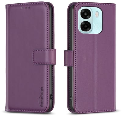 BINFEN Hoesje - Geschikt voor OPPO A6 5G / A6x 5G / A6x 4G Hoesje - BINFEN Color Book Case - Paars
