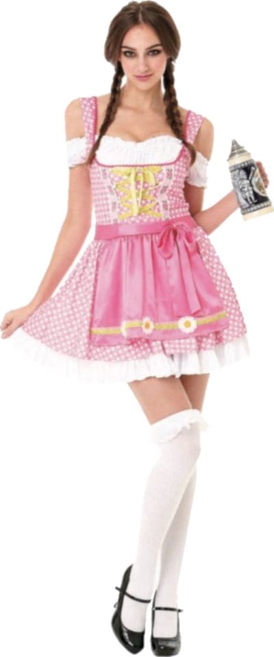 Partychimp Sexy Oktoberfest Dirndl Dames Sweetie Oktoberfest Dames Carnavalskleding Dames Carnaval Kostuum Dames - Polyester - Maat M - Valt kort - Excl kousen