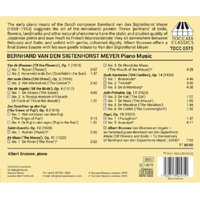 Sigtenhorst Meyer: Piano Music - Albert Brussee