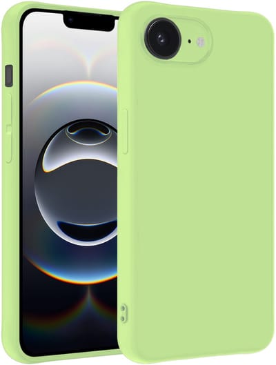 Hoesje - Geschikt voor Apple iPhone 16e / 17e - Sterk & Shockproof - Siliconen Case - Hoes Cover - Telefoonhoes - Groen