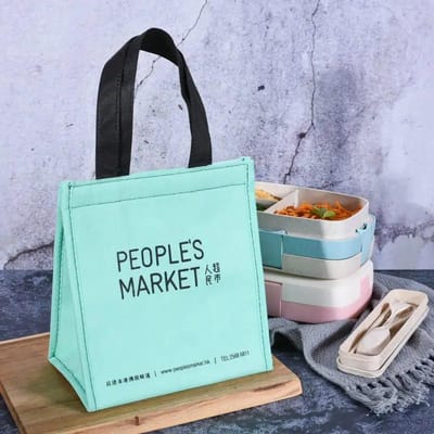 Lunchtas Geïsoleerd Koud Eenvoud Picknick Draagtas Thermisch Draagbaar Lunchcontainer Lunchbox Bento Zakje Voedsel Opbergzakken