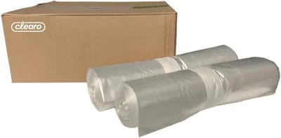 Containerzakken 240 liter transparant | 115x140cm T70 LDPE | Doos 100 stuks