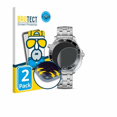 BROTECT - Screenprotector voor Omega Seamaster Diver 300M (42 mm) - Folie Beschermfolie matte volledig dekking 2 Stuks