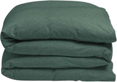 Yumeko kinderdekbedovertrek jersey pine groen 100x135 - Bio, eco & fairtrade