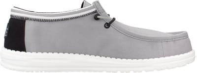 HEYDUDE - Wally Letterman Heren Instappers Light Grey/White - Maat 44