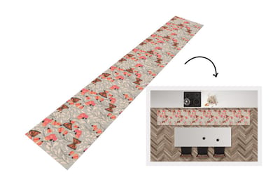Keukenloper - Loper keuken - Vlinders - Patronen - Bloemen - Dieren - 300x50 cm - Keukenloper vinyl