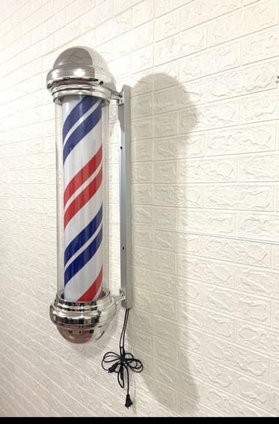 Barber Pole LED Lamp - Klassieke Stijl - 99cm - Voor Kapsalons en Kapperszaken