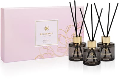 Riverdale - Geschenkset geurstokjes - Olivia - 120 ml - Roze - Set met 3 geuren