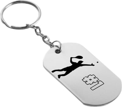Akyol - tennis sleutelhanger - Sport - familie vrienden - cadeau - 54 x 29mm