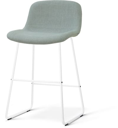 Nolon Nino-Mats barkruk saliegroen - wit onderstel - 65 cm