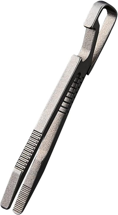 Mini Pincet - Reis Pincet - Outdoor Reparatie - Titanium Legering - 58 mm - Open Fles Stijl