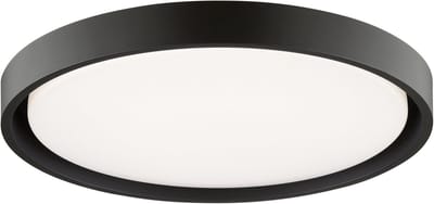 Brilliant LED-plafondlamp Sonora G81120/76 voor woonkamer, slaapkamer, keuken, hal, studeerkamer, metalen/kunststof plafond binnenshuis, zwart - LED permanent geïntegreerd