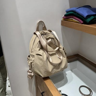 Mode Alles-in-één Rugzak Vrouwelijke Ins Hoge Kwaliteit Textuur Handtas Casual Handtas Modieuze Lichte Studentenrugzak 40 * 32 * 18CM