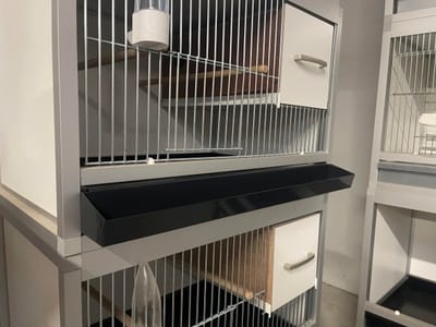 Morsgoot voor broedkooien | Houd de vogelkooi schoon en hygiënisch - Morsgoot metaal - 99,8 cm lang - Zelfbouw - Aluminium broedkooien