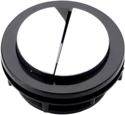 Toiletspoelknop - WC-knop - Toilet Reparatie - Dubbele Spoelknop - 59 mm - Zwart