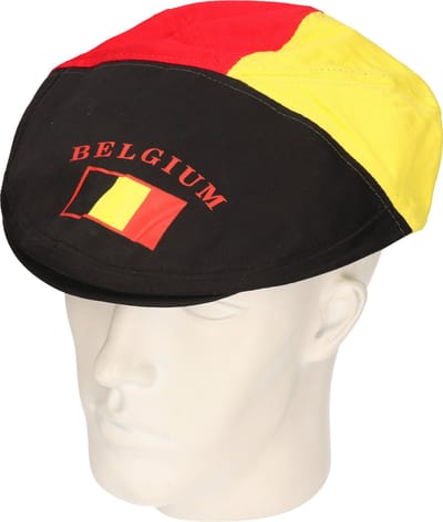 Supporters Belgie hoedje - Flat cap hoedje met Belgische vlag - volwassenen