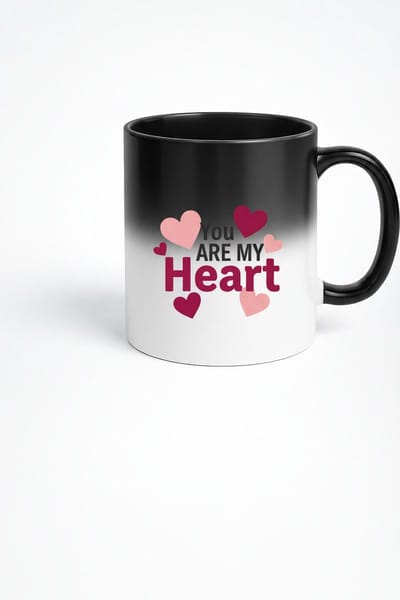 Magische Mok 'You Are My Heart' met Harten - Kleurveranderende Liefdes Mok Cadeau