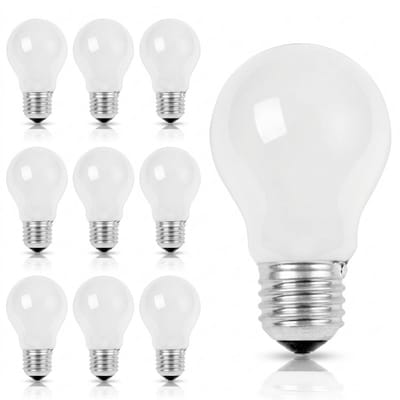 10x Standaard gloeilamp mat 100W E27 grote fitting Dimbaar 55x96mm