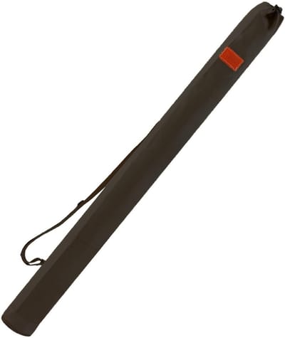 Grote Canvas Visserstas met Schouderriem, Lange Vissengereedschap Tas, Zwart, 1.2m, Ideaal voor Hengelsport en Vissen met Ruime Opbergruimte