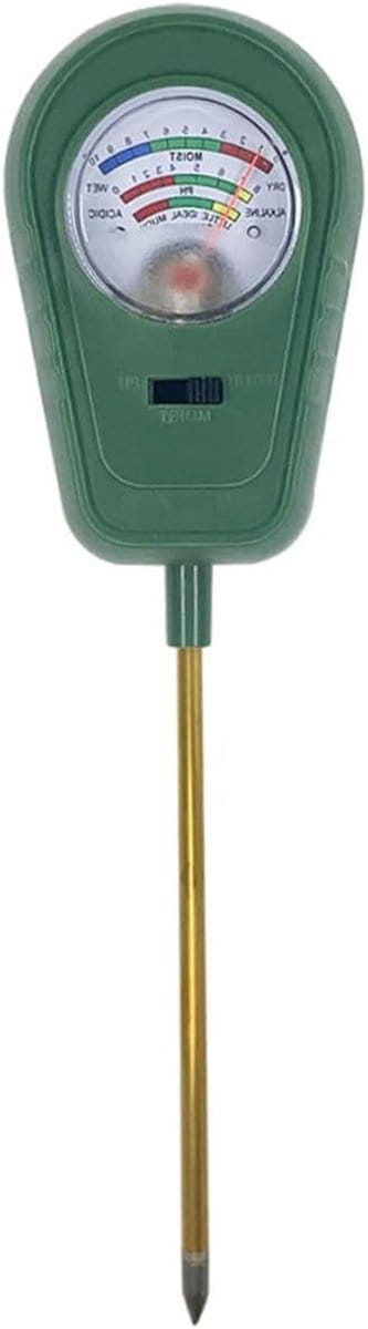 Bodem Tester - Vocht PH - Planten Verzorgen - Drie Functies - 22.5 cm - Groen