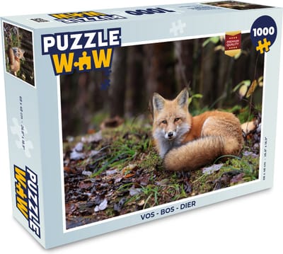 Puzzel Vos - Bos - Dier - Legpuzzel - Puzzel 1000 stukjes volwassenen