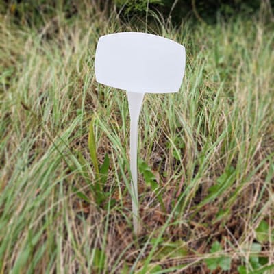 CombiCraft Plaatetiketten 500x150mm rond met knik wit - per 10 stuks