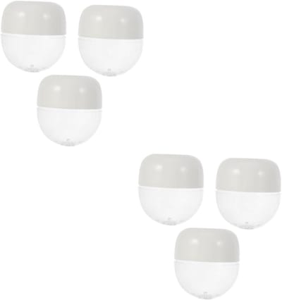 Make-up Ei Opbergdoos - Spons Houder - Make-up Spons Beschermen - Ventilerend Ontwerp - 6 Stuks - Wit
