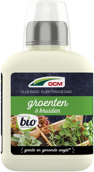 DCM Vloeibare plantenvoeding Groenten & Kruiden BIO