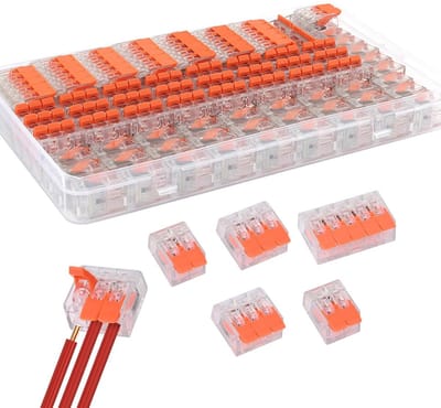 Aansluitklemmen 75 Stuks 4mm² Brandwerende Kabelverbinders voor Elektrische Draad