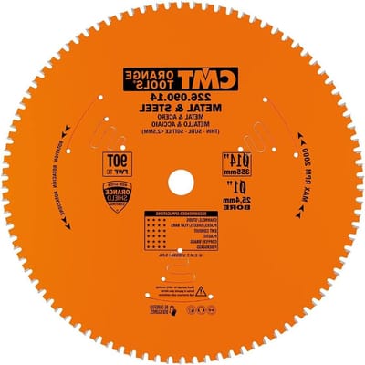 Zaagblad - Metaalzaagblad - Metaal Zagen - Geluidsarm Ontwerp - 355x2.2x25.4mm - Oranje Grijs