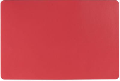 Atmosphera Placemat set van 4 - Rood - Lederlook - 45 x 30 cm - Onderleggers