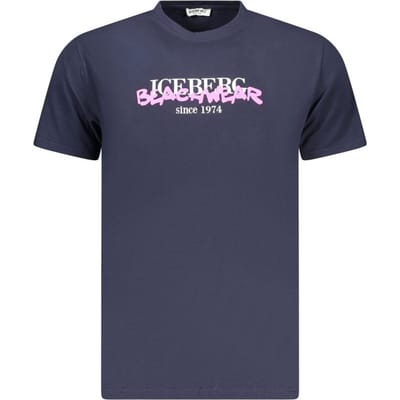 Ice Iceberg Beachwear Logo Marineblauw T-shirt